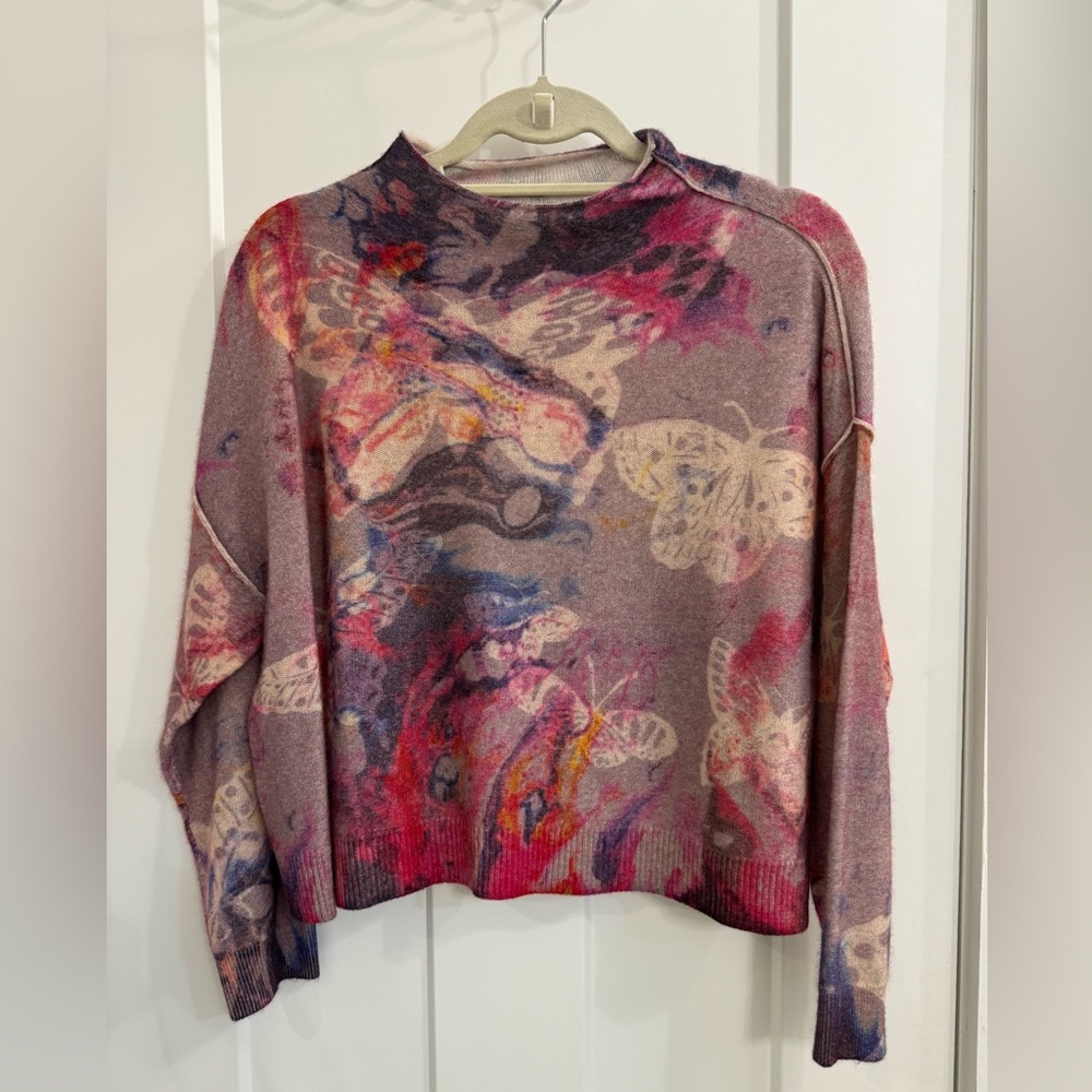 Pilcro cashmere butterfly sweater